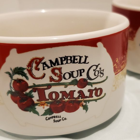 Campbell Soup Co's Tomato 12 oz. Mugs, 2 mugs in Original Campbell Soup Box VGUC - Picture 1 of 11